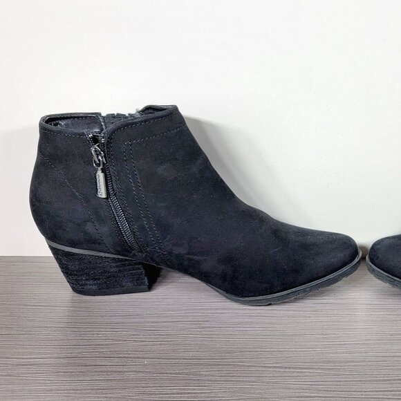 Blondo Valli Waterproof Bootie, Black Nubuck, Womens Size 8 M - Picture 7 of 13